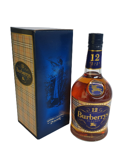 Burberrys whisky 12 years bottle