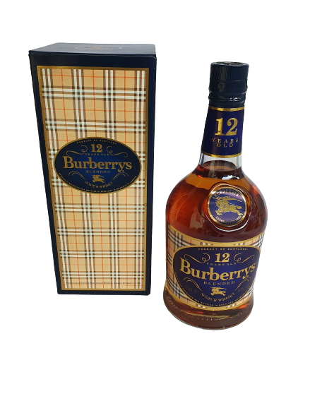 Burberrys whisky 12 years bottle